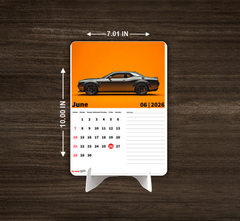 Luxury Car Premium Table Desk Calendar