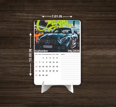 Car Collection Premium Table Desk Calendar