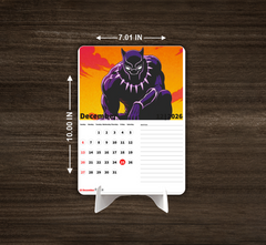 SUPER HERO Premium Table Desk Calendar