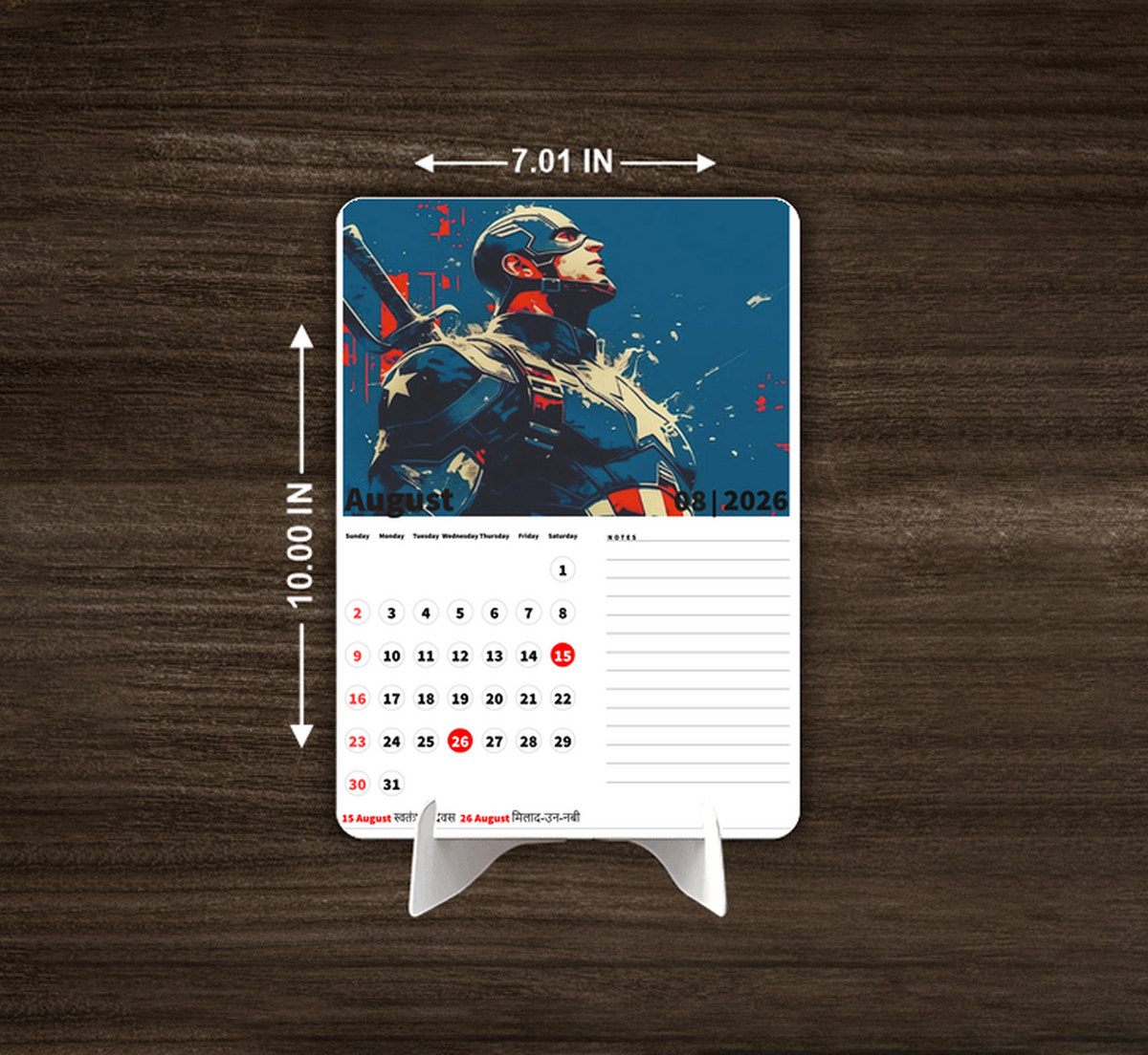 SUPER MAN Premium Table Desk Calendar