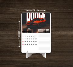 fast CAR Premium Table Desk Calendar