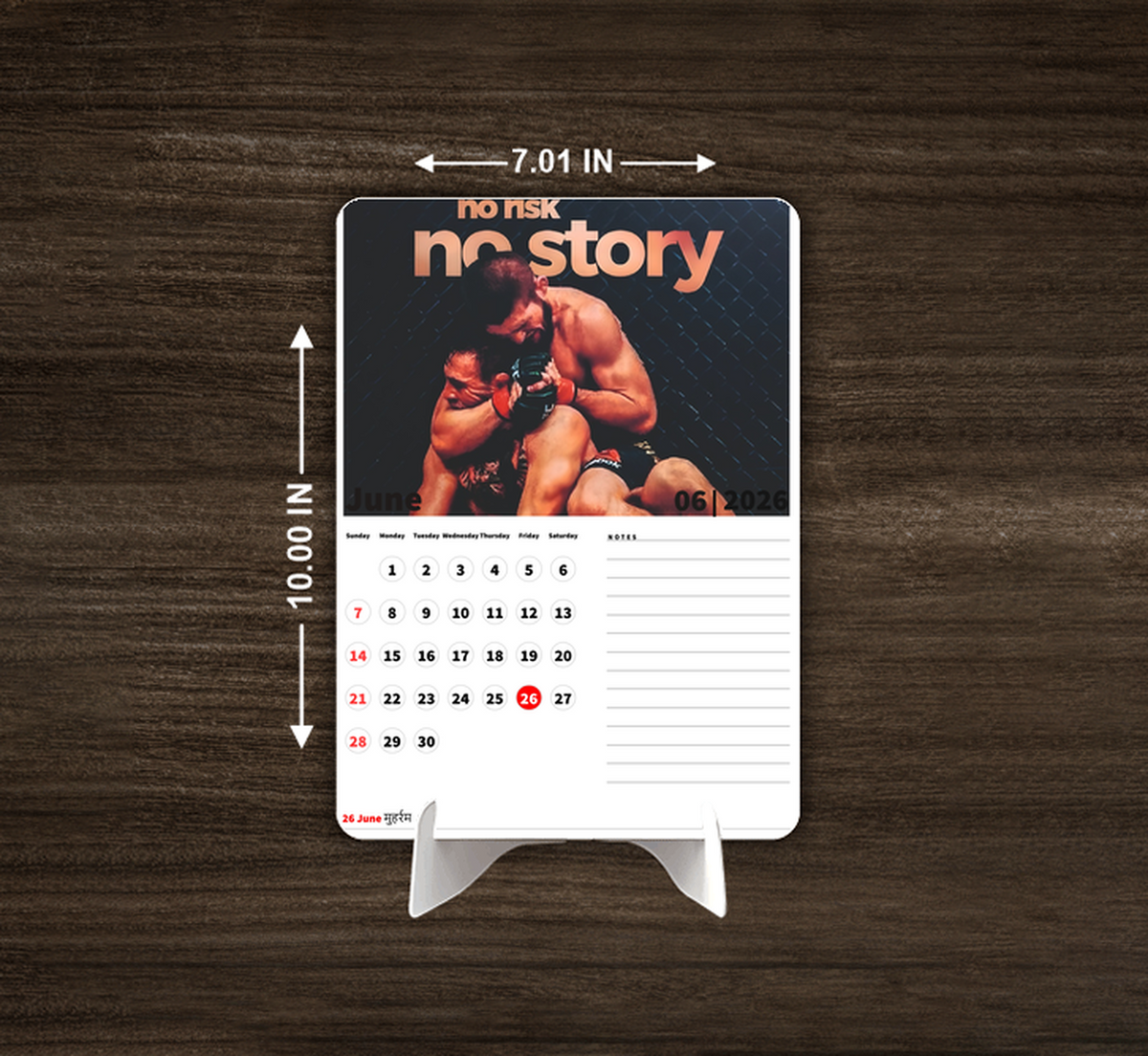 UFC Ultimate Fighting Championship Premium Table Desk Calendar