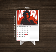 WORLD POP Singers Premium Table Desk Calendar