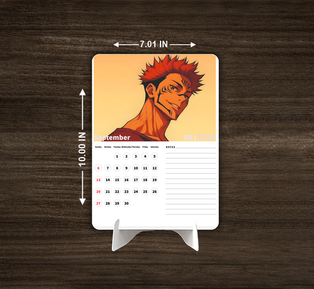 Whispering Katana Premium Table Desk Calendar