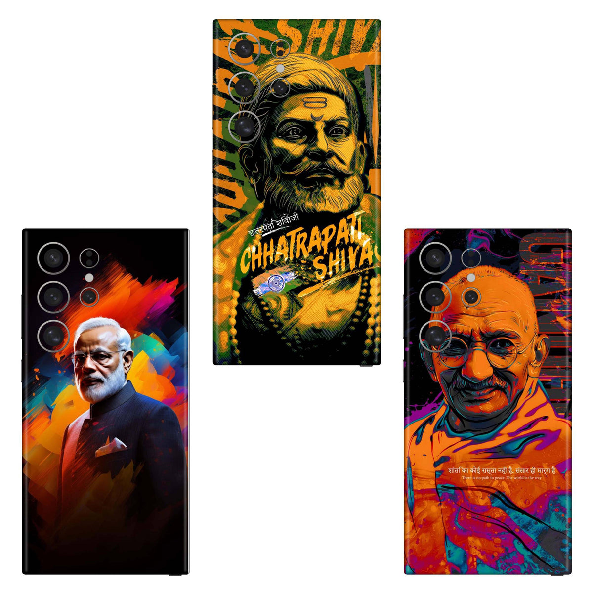 Combo 74 Mobile Skin Pack Of 3 Combo