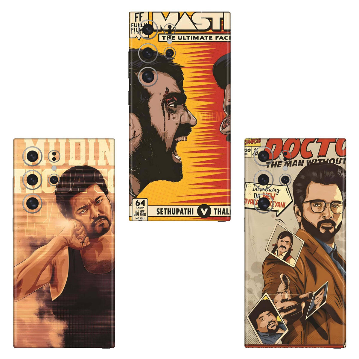 Combo 87 Mobile Skin Pack Of 3 Combo