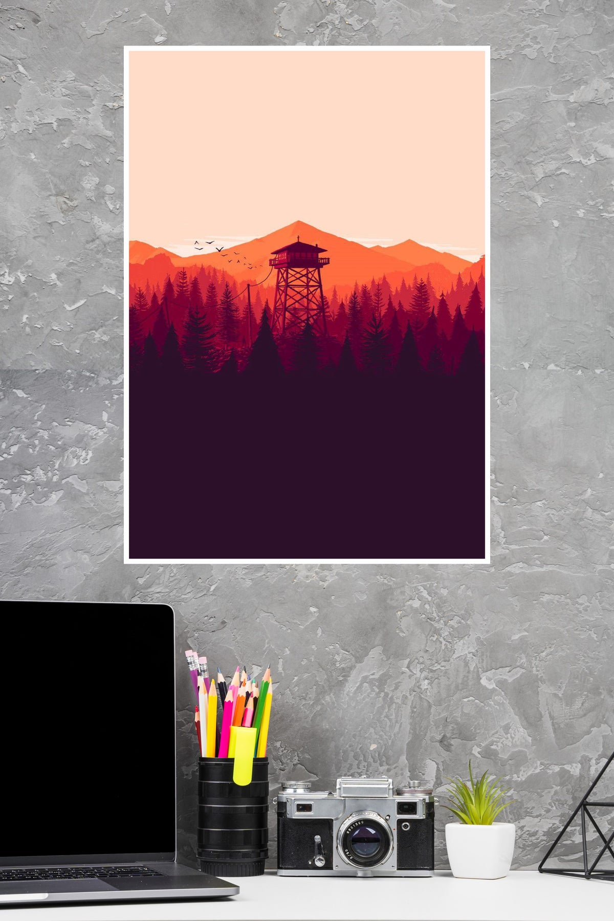 A Firewatch in Farm Poster | Art Posters