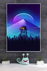 A Firewatch in Night Poster | Art Posters