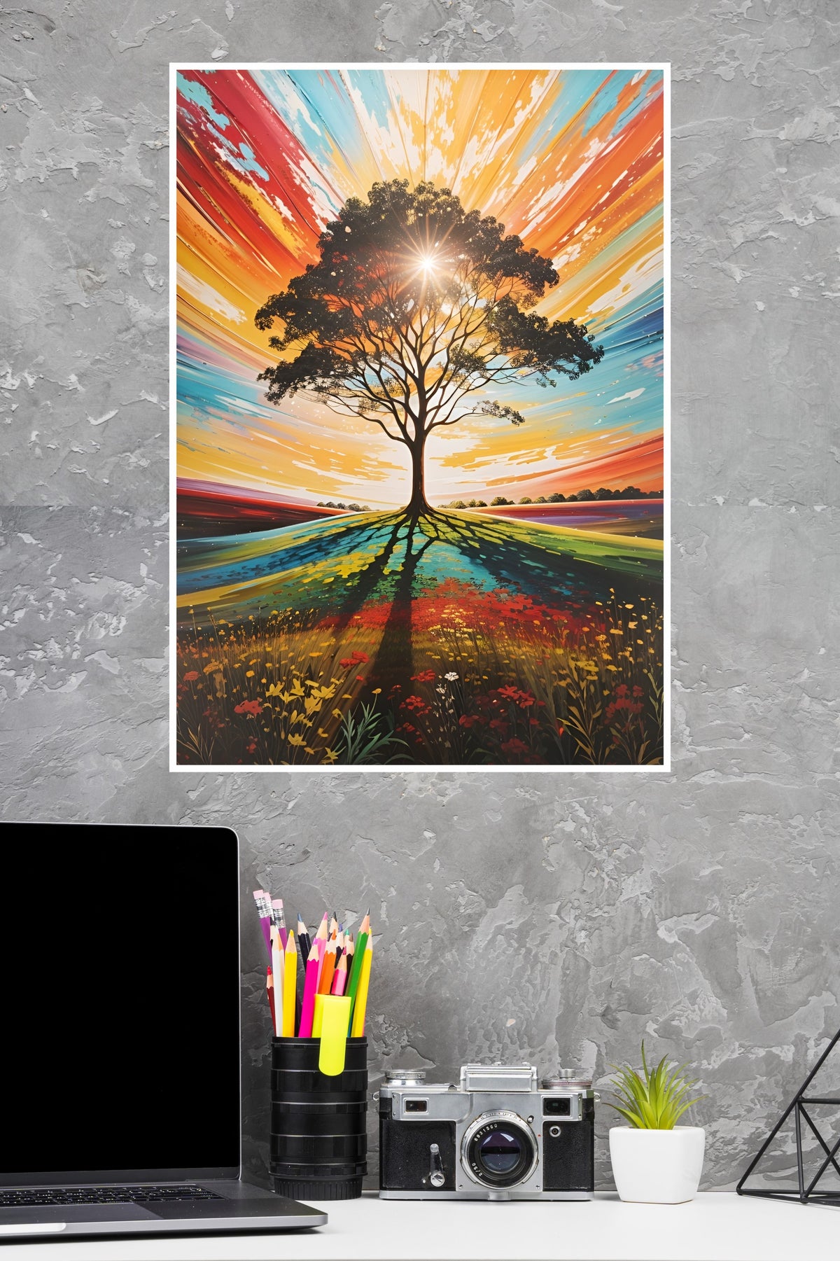 A Vibrant Abstract Painting Poster | Art Posters