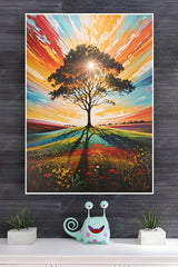 A Vibrant Abstract Painting Poster | Art Posters