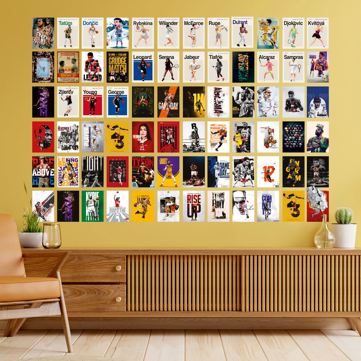 Legend Sports Posters for Wall Decor | Super 60 Posters Set