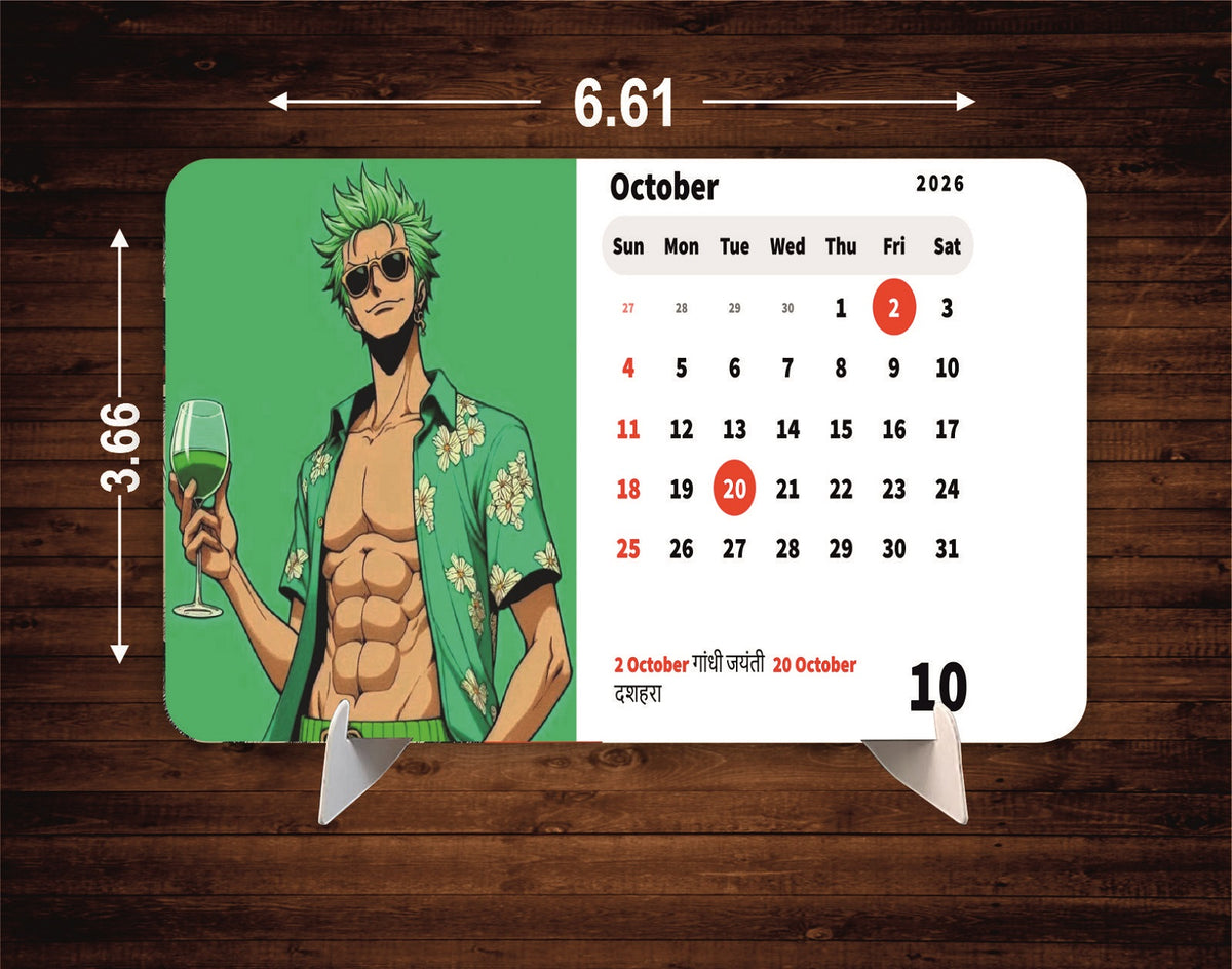 Anime Premium Table Desk Calendar – 2026