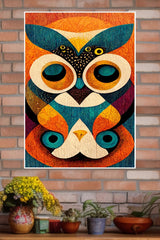 Abstract Owl Poster | Animal Posters