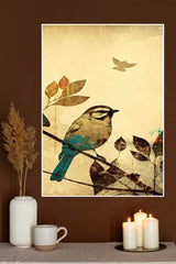 Aesthetic Japanese Sparrow Poster | Animal Posters