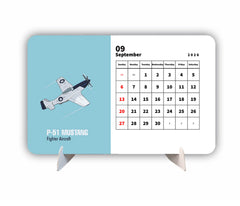 Air FIGHTER PLANE Beast Premium Table Desk Calendar