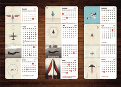 Air Fighter Plane Beast Premium Table Desk Calendar – 2026