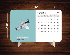 Air Fighter Plane Beast Premium Table Desk Calendar – 2026