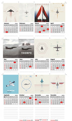 Air FIGHTER PLANE Beast Premium Table Desk Calendar