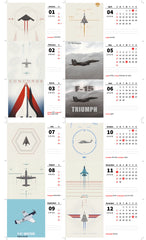 Air FIGHTER PLANE Beast Premium Table Desk Calendar