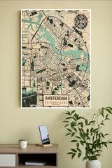 Amsterdam Capital of the Netherlands Poster | Map Posters