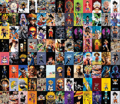 Anime Wall Collage Kit - A4 Size Wall Posters Set
