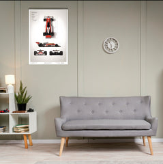 Art Print Mclaren M23 - James Hunt Poster | formula 1 Posters | Car Posters