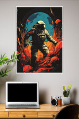Astronaut on Unknown Planet Poster | Astronaut Posters