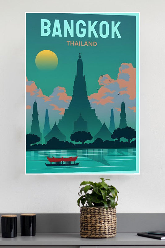 Bangkok River Poster | CIty Posters