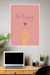 Be Happy Love Poster | Gym and Motivational Quotes Posters