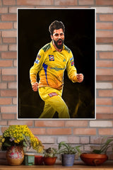 Best All Rounder Ravindra Jadeja Poster | Cricketers Posters | Sports Poster