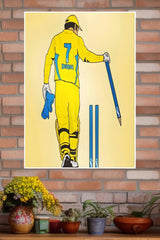 Best Wicket Keeper MS Dhoni Poster | Cricketers Posters | Sports Poster
