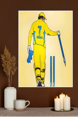 Best Wicket Keeper MS Dhoni Poster | Cricketers Posters | Sports Poster