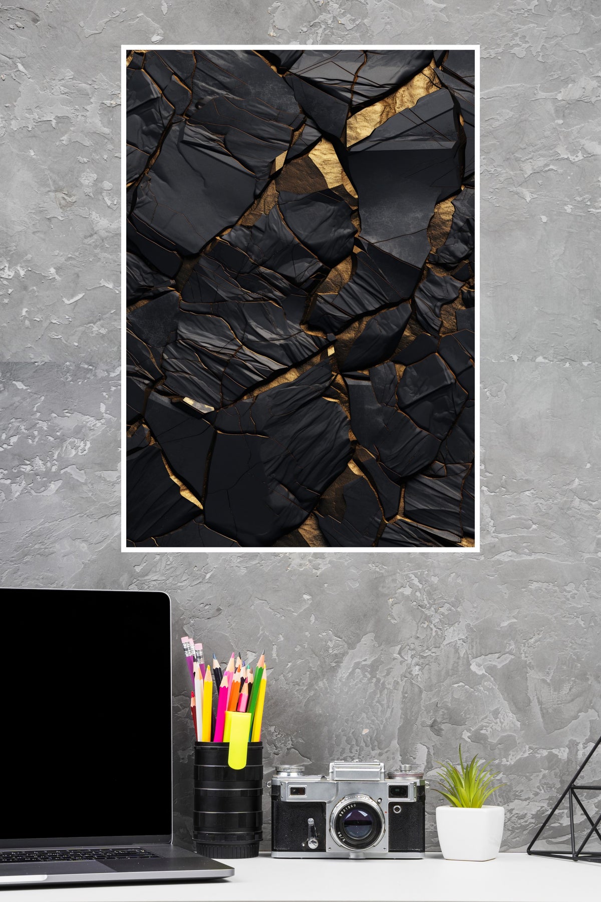 Black And Gold Poster | Art Posters