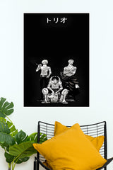 Black & White Monkey D. Luffy Poster | Anime Posters
