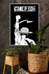 Black & White One Piece Poster | Anime Posters