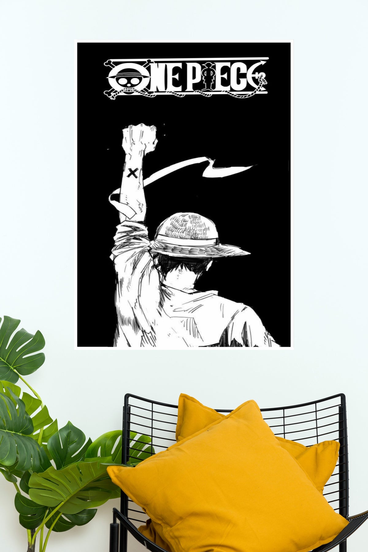 Black & White One Piece Poster | Anime Posters