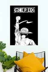 Black & White One Piece Poster | Anime Posters