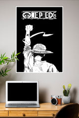 Black & White One Piece Poster | Anime Posters