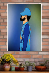 Bleed Bllue Virat Kohli Poster | Cricketers Posters | Sports Poster