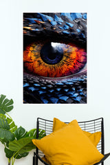 Blue and Red Eye Wall Poster | Eyes Posters