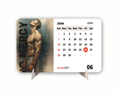 Bodybuilding Premium Table Desk Calendar – 2026