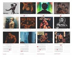 Bodybuilding Premium Table Desk Calendar