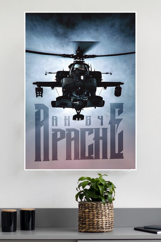 Boeing Ah-64 Apache Poster | Fighter Plan Posters – The Poster Valley