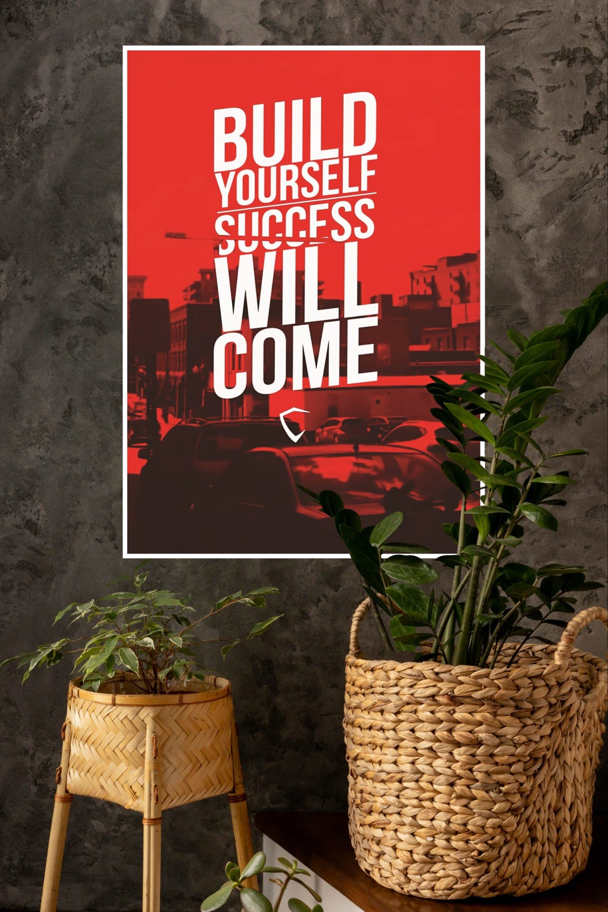 Build Yourself Success Will Come Poster | Gym and Motivational Quotes Posters