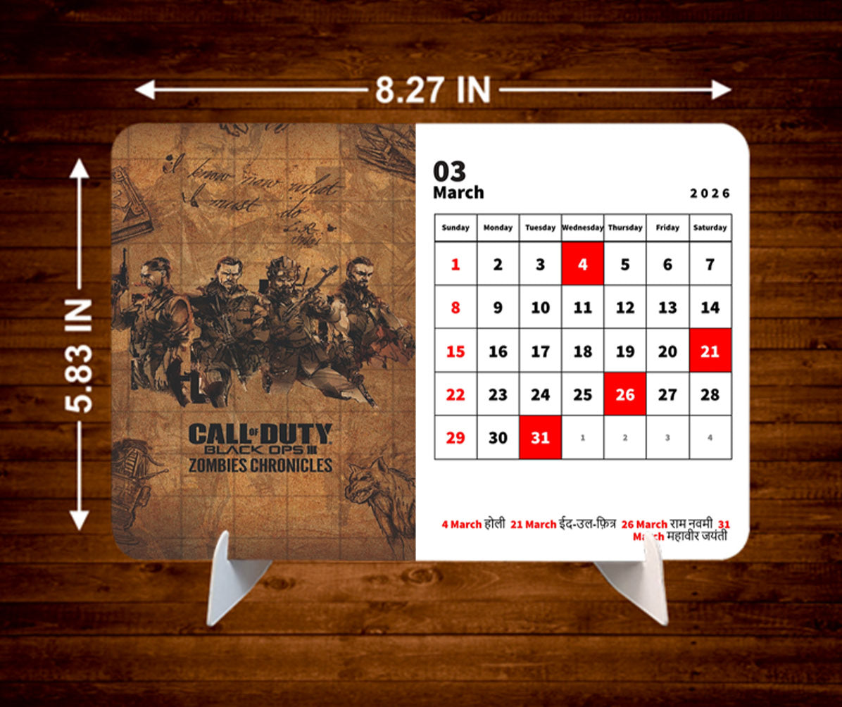 Call of Duty Modern Warfare Premium Table Desk Calendar