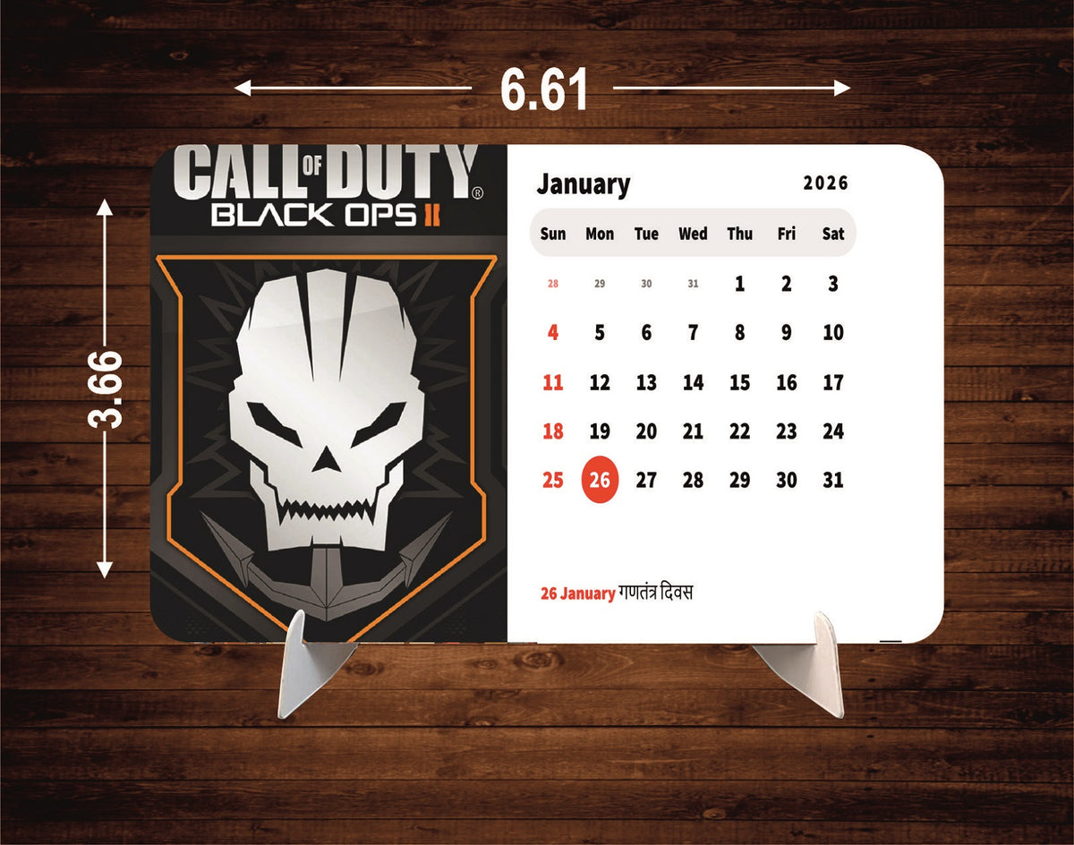 Call of Duty Modern Warfare Premium Table Desk Calendar – 2026