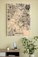 Capital of India New Delhi Poster | Map Posters