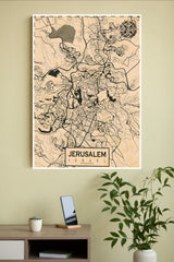 Capital of Israel Jerusalem Poster | Map Posters