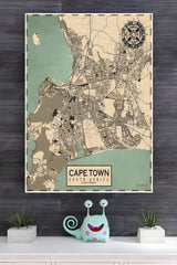 Capital of South Africa Cape Town Poster | Map Posters