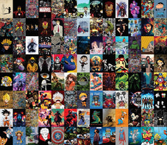 90s Cartoon Wall Collage Kit - A4 Size Wall Posters Set